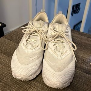 White Sneakers Air Max. Great condition, some netting.